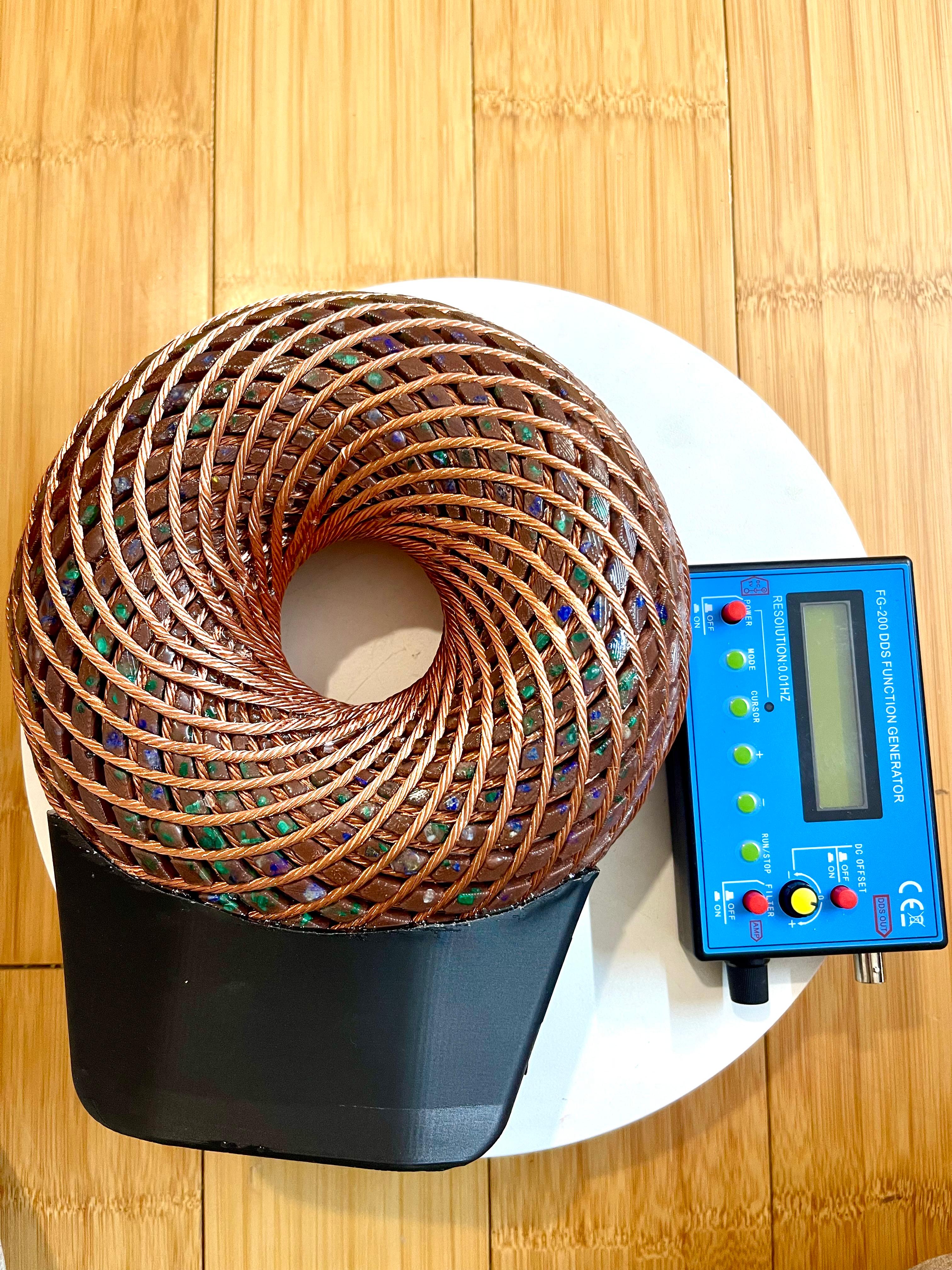 Bobină Toroidală 20 cm cu 24 spire „COHERENTIA Field” - Platformă de Rezonanță pentru Intenție, Claritate și Reconfigurare Energetică